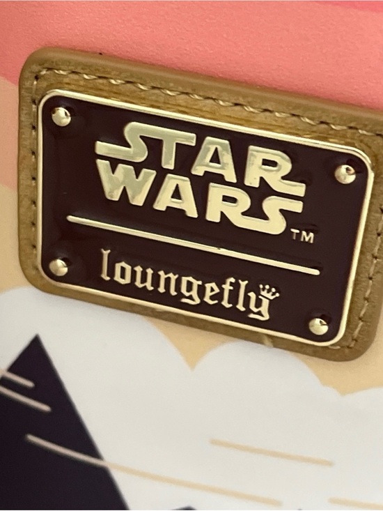 Loungefly Brown and Pink Star Wars Mandalorian Kids Mini Backpack main image 11
